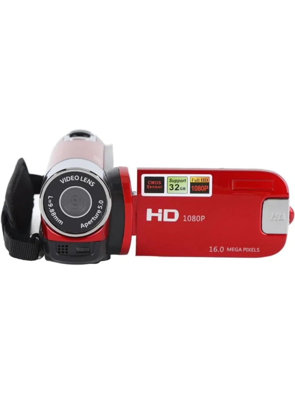 1080P Video Camera Camcorder, 16MP Vlogging Recorder, 16X Zoom, Rotatable Screen